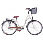 Mestský bicykel 28 Fuzlu New York 3S ATM Krémový Hliníkový